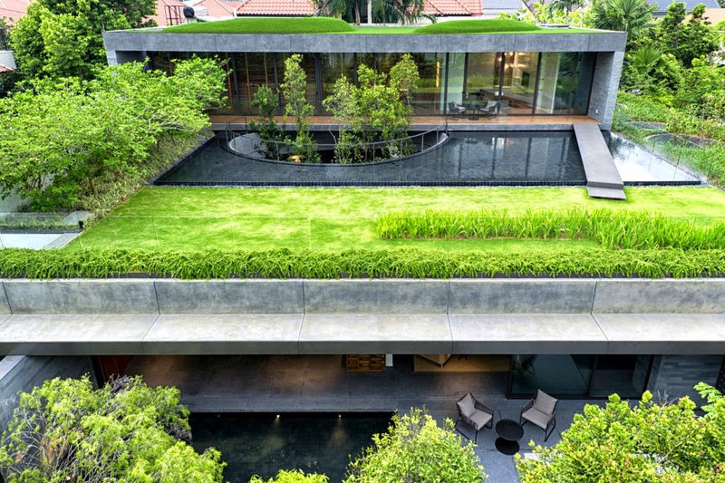 green roof flat